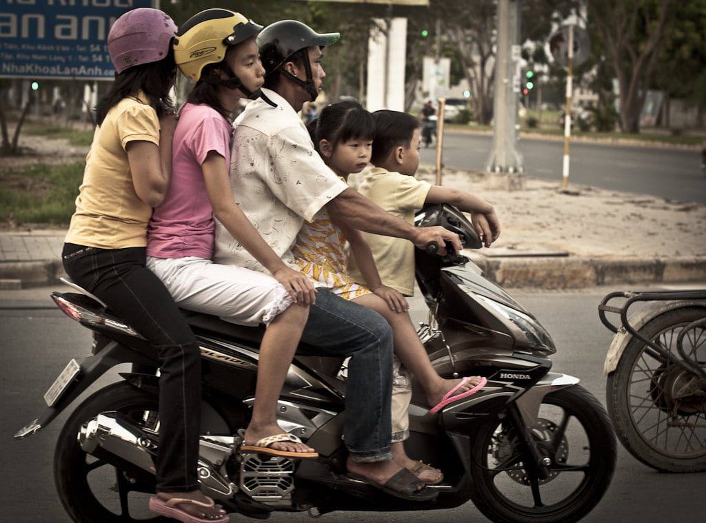 in vietnam motorbike