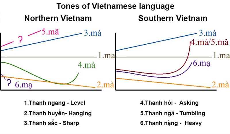 Reasons why learning English is a problem for Vietnamese|vietnamese-tones